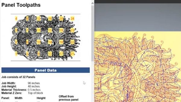 Panel Toolpath