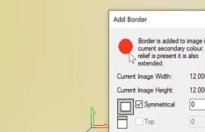 Add border to model