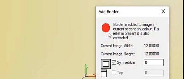 Add border to model